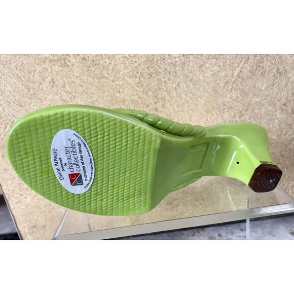 Diane's Happy Toes Tea Light Candle Holder Green Flower Thong Diane Artware 2004 - Picture 6 of 8